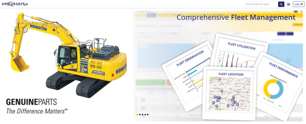 MyKomatsu Brings Together Wealth of Machine Information and Support Items
