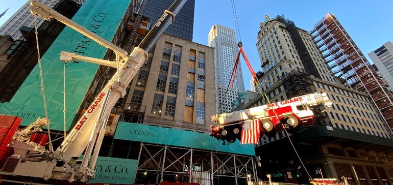 New York City Construction Firm's Unique Solution: A Flying Crane