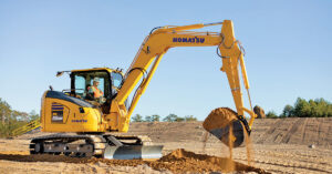 PC88MR-11 Small excavator gives you high production in tight quarters