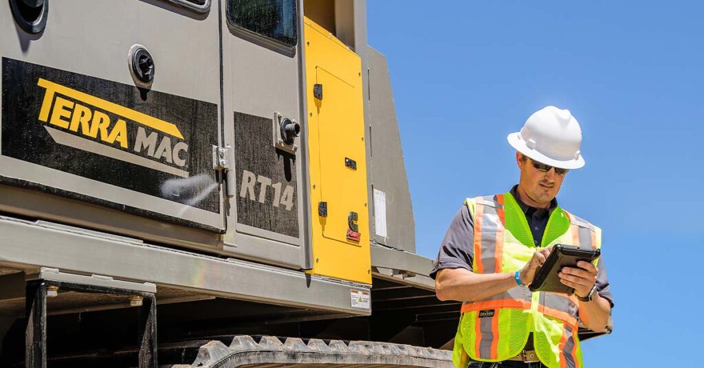 Terramac’s new Trackunit telematics system provides extensive tracking and data collection for more effective fleet management