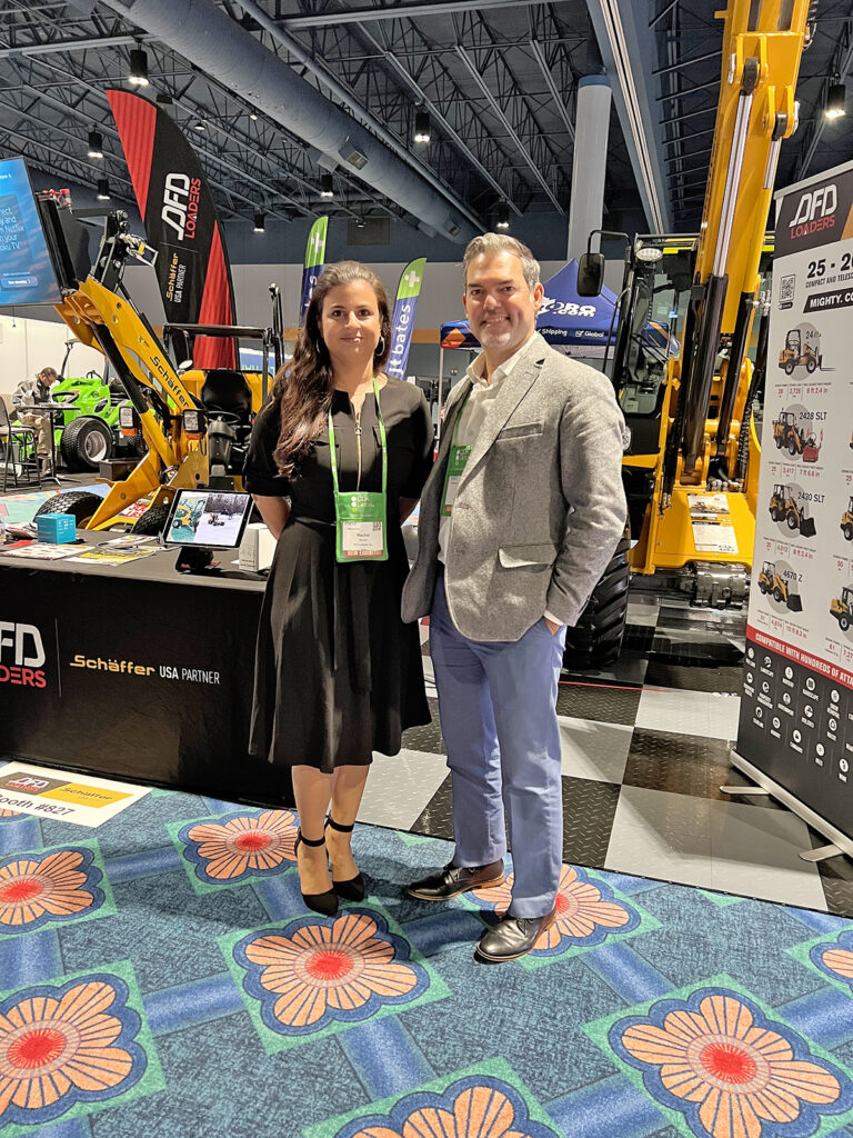 Rachel Boutet and David Font of DFD Loaders Inc at AED Summit 2022