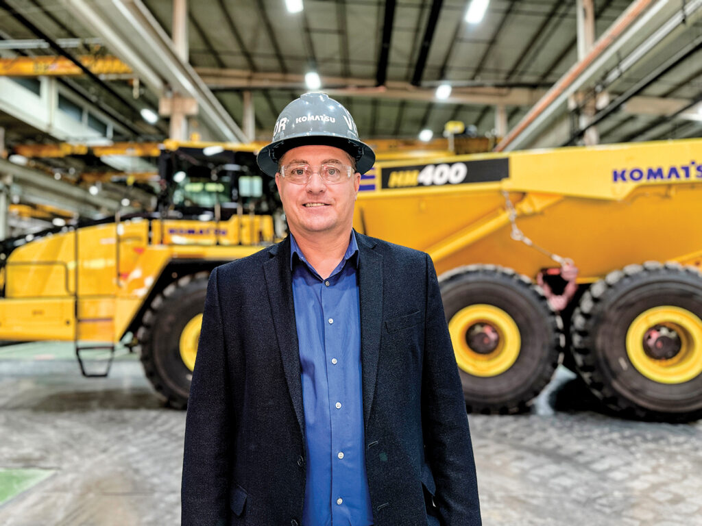 An image of Bruce Boebel, Director of Products and Services for Wheel Products at Komatsu