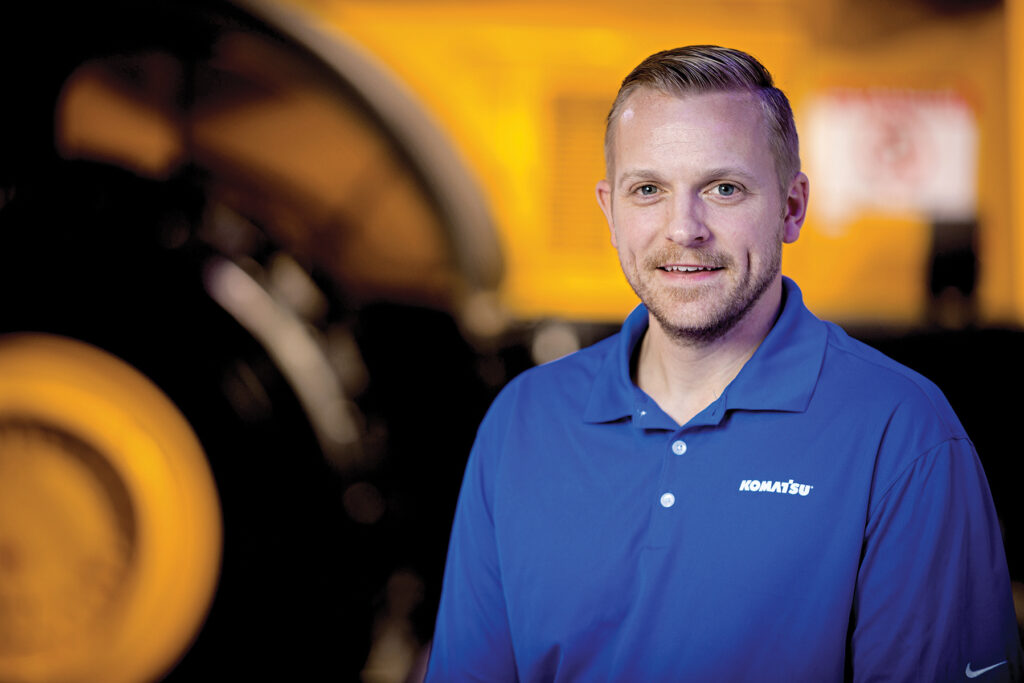 An image of Andrew Earing, Director of Tracked Products and Service at Komatsu