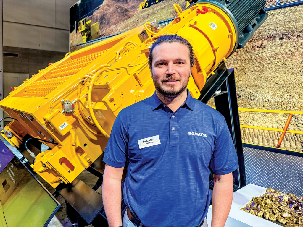 A photo of Brandon Phillips, Global Product Manager at Komatsu Mining Corp.