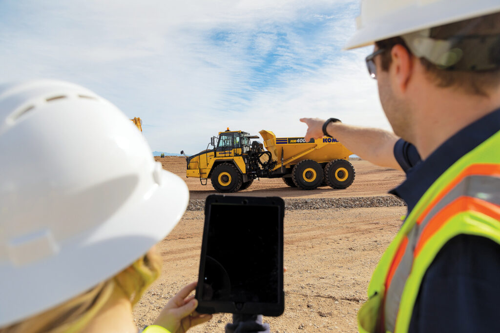 Chief Digital Officer Mike Gidaspow says Komatsu is working hard to help make sure you can access the information you need faster