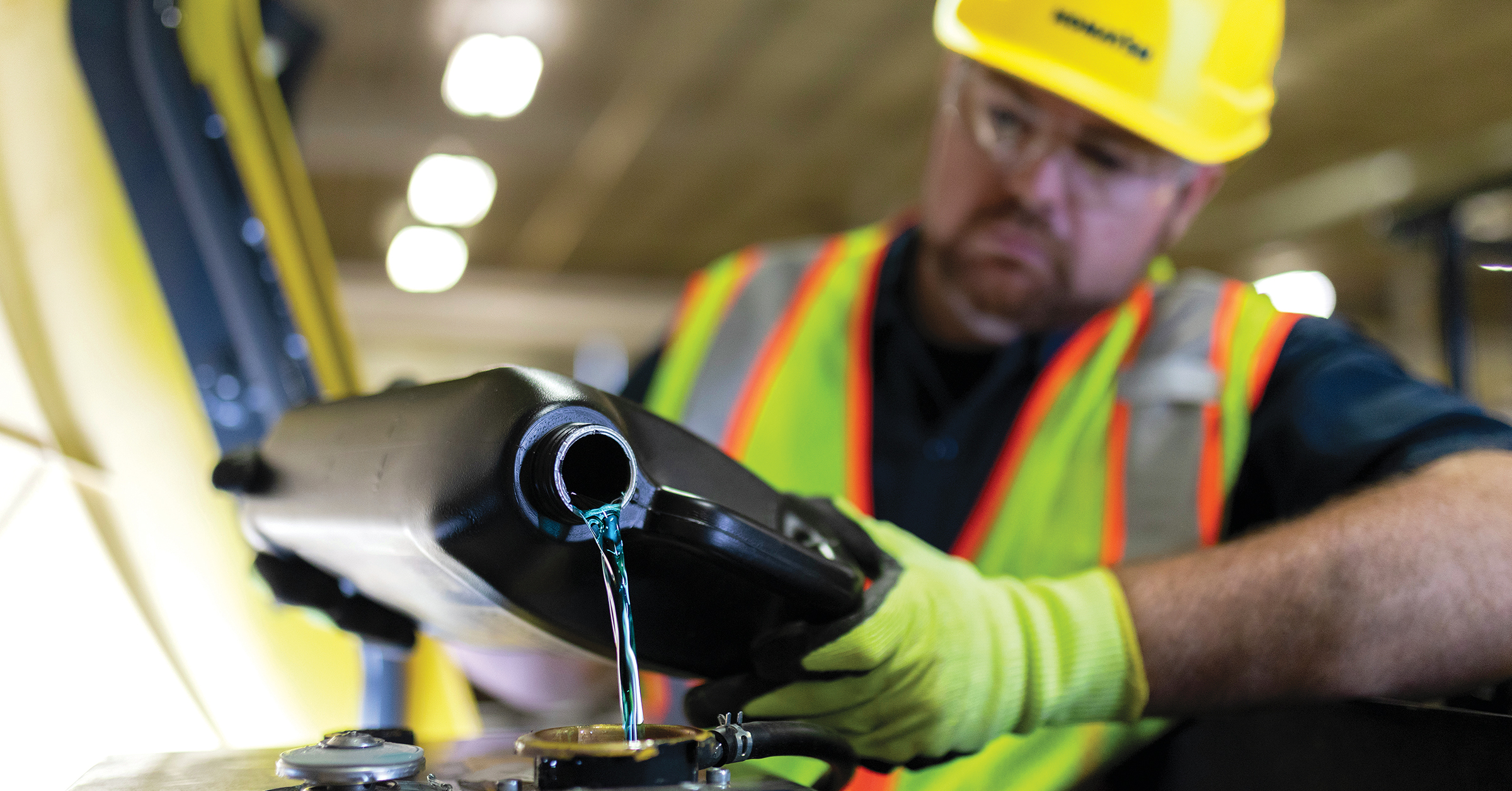 Komatsu Supercoolant helps provide better protection against